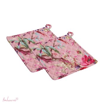 Pannenlappen Paradise - set van 2 Pink