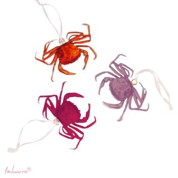 Crabs, set of 3