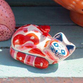 Kat Spotty Orange, set of 2