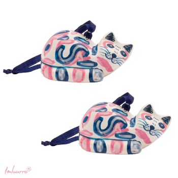 Kat Spotty Blue, set of 2