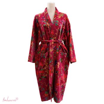 Kimono Soft Velvet Paradise Cerise