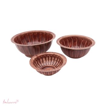 Bowls Vallee Brown - set van 3
