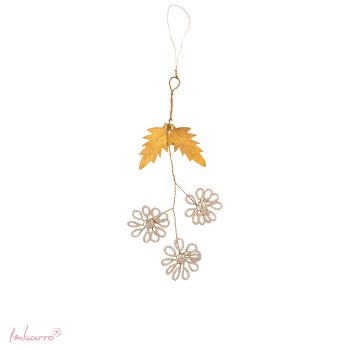 Beads Flowers Ecru