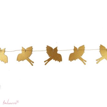 Bird Confetti Gold