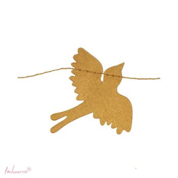 Bird Confetti Gold
