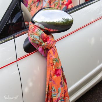 Sjaal Cotton Voile Mandarine