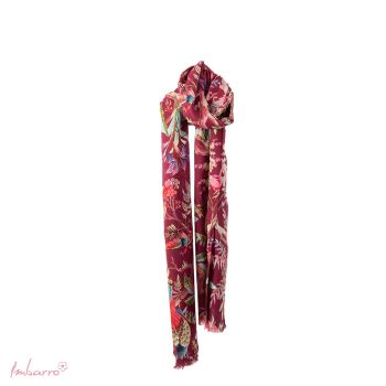 Shawl Paradise Royal Burgundy