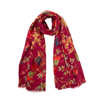 Shawl Paradise Royal Burgundy