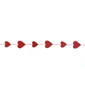 Hart confetti Rood