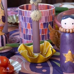 Kandelaar Myla Yellow