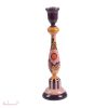 Wooden Handpainted Candleholder Valerie