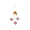 Beads Flowers Burgundy