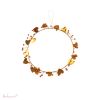 Krans Heart Beads Gold/Coral