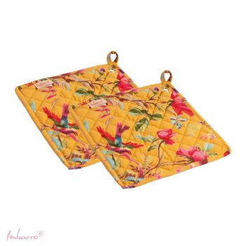 Pannenlappen Paradise - set van 2 Yellow