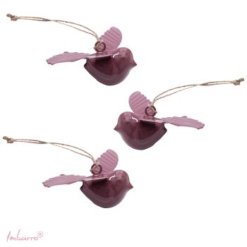 Vogel Chica Mauve, set of 3