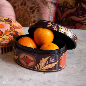 Wooden Handpainted Box Odile