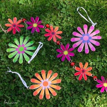Colourful Flowers, set of 3
