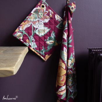 Pannenlappen Paradise RaspBerry- set van 2