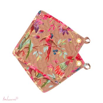 Pannenlappen Paradise Taupe- set van 2