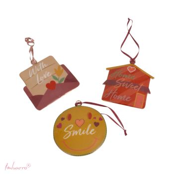 Hangertjes Smile, set van 3