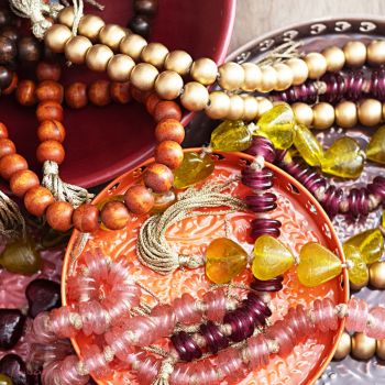 Woonketting Glas - Mauve
