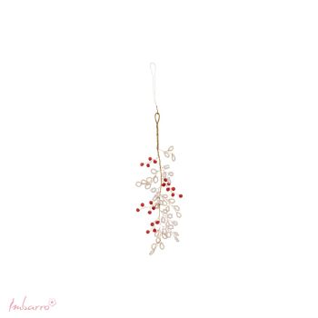 Beads Berry Gold/Red