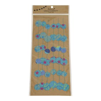 Circle Confetti Blue