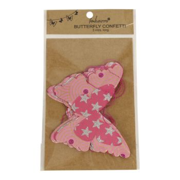 Butterfly confetti Pink
