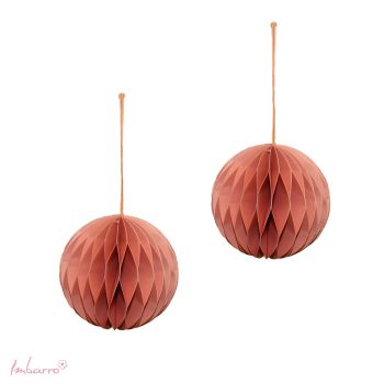Ball S Coral, set of 2