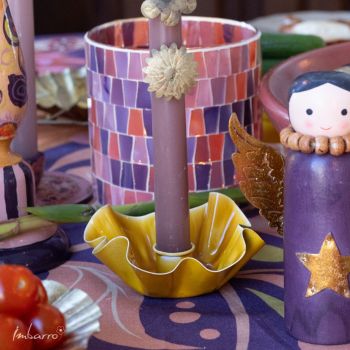 Kandelaar Myla Yellow