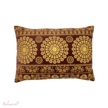 Kussen Nobile Brown/Lime