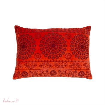 Kussen Nobile Orange/Darkred