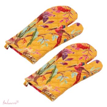 Ovenwanten Paradise - set van 2 Yellow