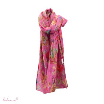 Sjaal Cotton Voile Purper